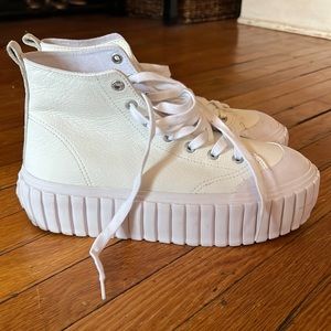 Diesel platform white sneaker size 8.5